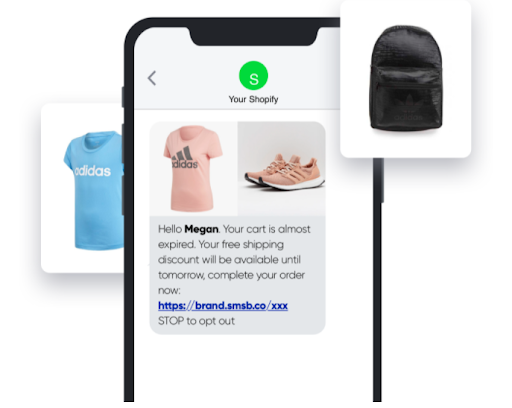 art abandonment automated text message example