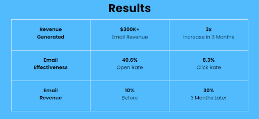 ecommerce email campaign case study where Zoronto helped a client boost their revenues