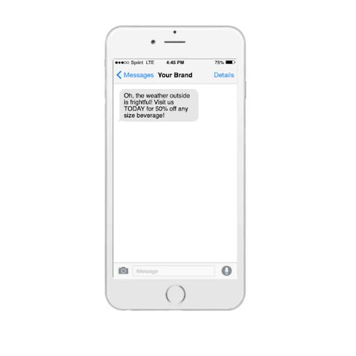 automated text message example for time sensitive offers