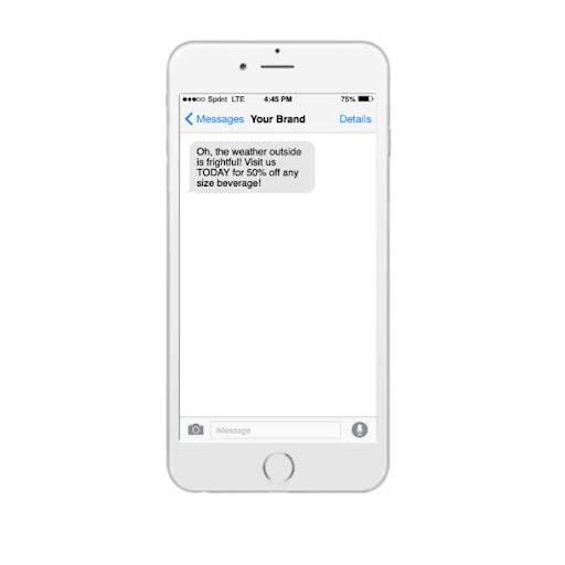 automated text message example for time sensitive offers
